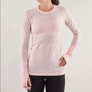 lululemon swiftly tech long sleeve light pink 4